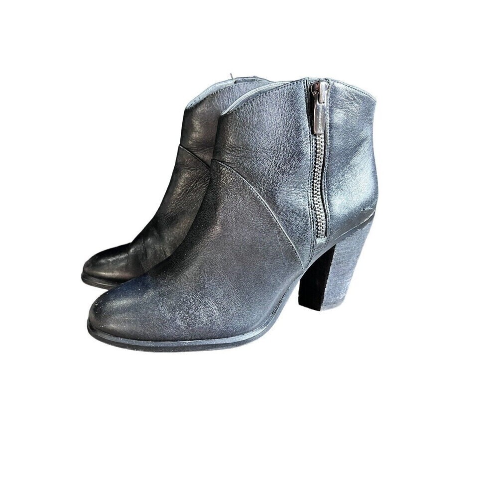 Vince Vero Cuoio Womens Size 6M Leather Ankle Boots Made In Italy